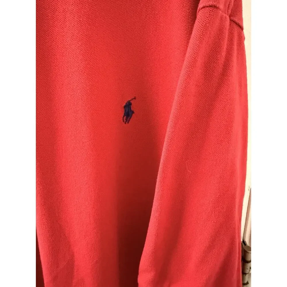 Polo Ralph Lauren Red Polo Shirt 3XLT Big & Tall Logo Embroidered